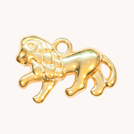 Gold Lion Charm