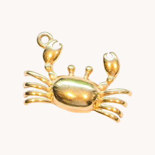 Gold Little Crab Charm