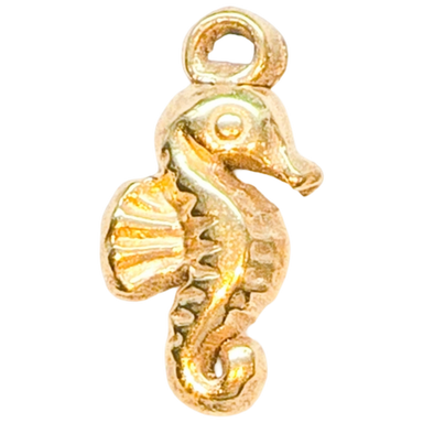 Gold Little Seahorse Charm