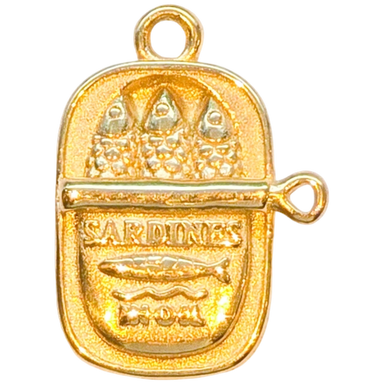 Gold Sardines Charm