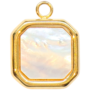 Gold Mother of Pearl Charm
