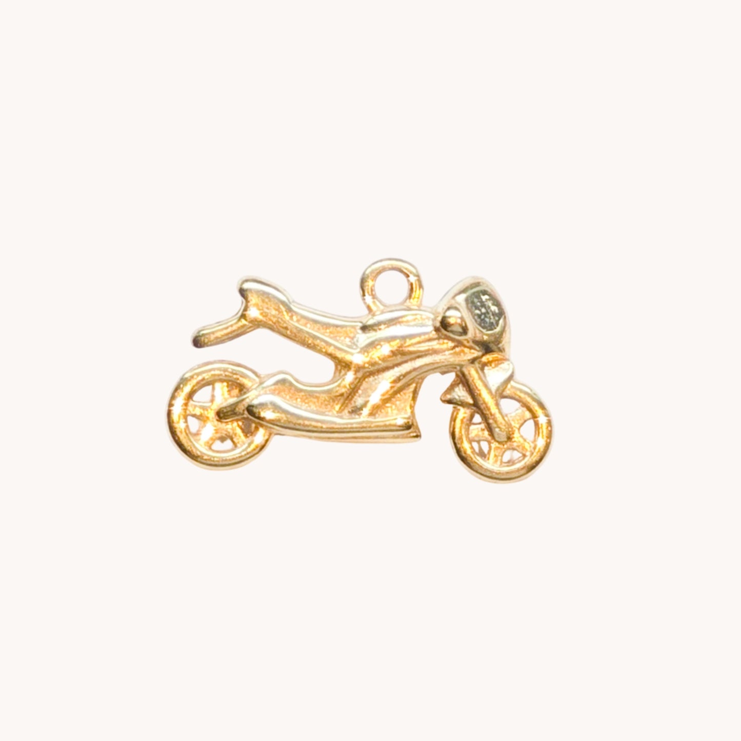 Gold Motorcycle Charm