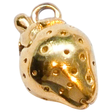 Gold Nugget Shell Charm