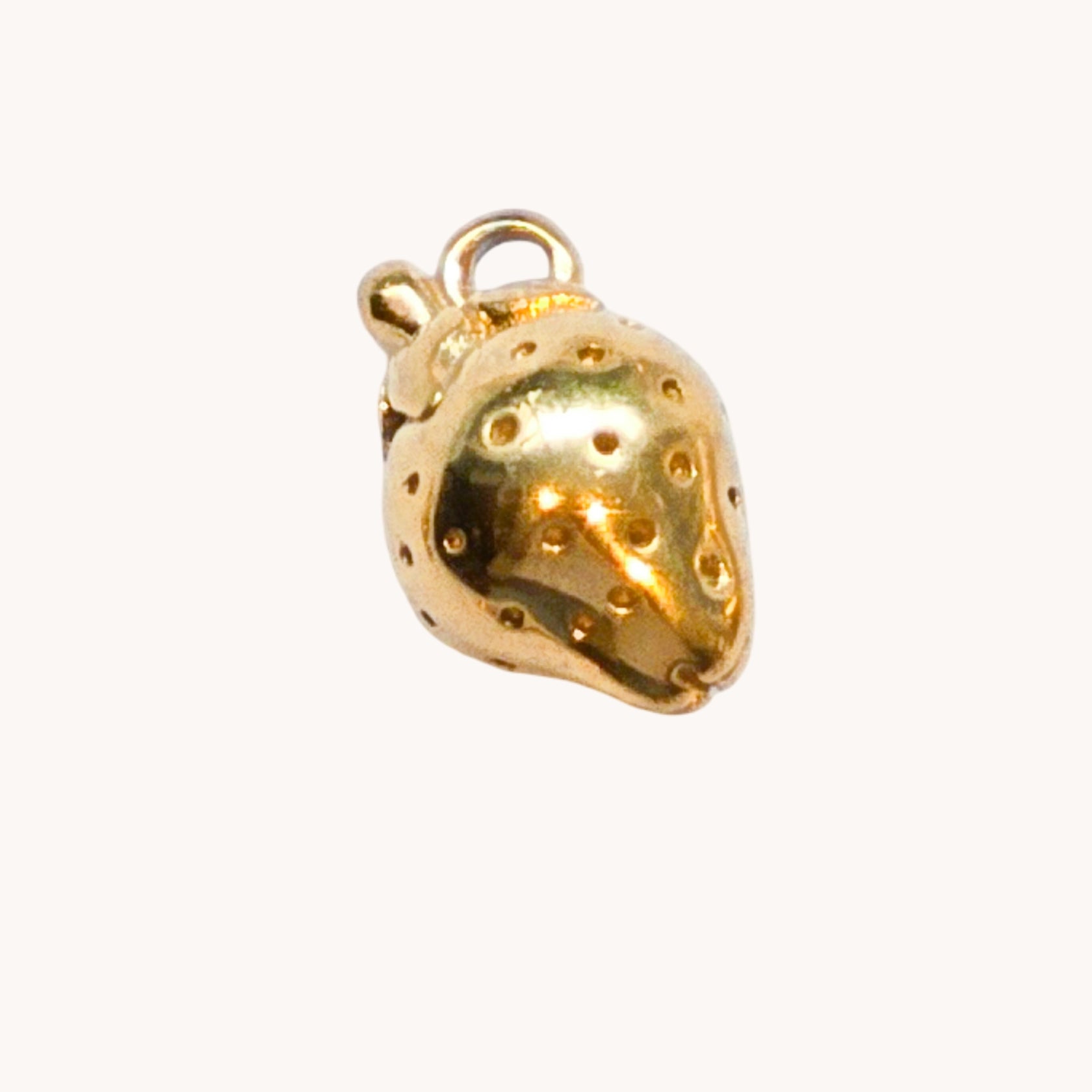 Gold Nugget Shell Charm