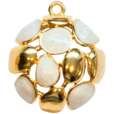 Gold Opal Cluster Charm
