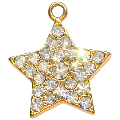 Gold Pave Star Charm