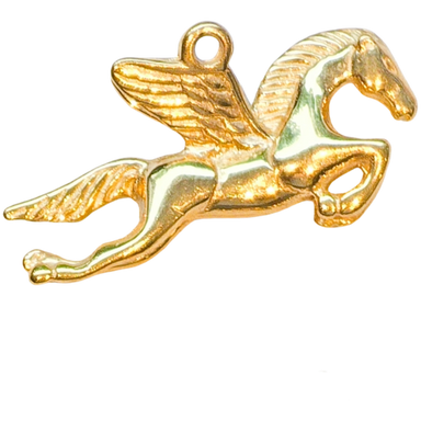 Gold Pegasus Charm