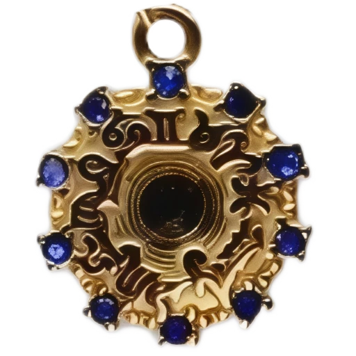 Gold CharmPendant_ 129