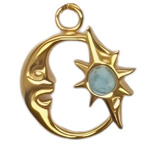 Gold CharmPendant_ 222