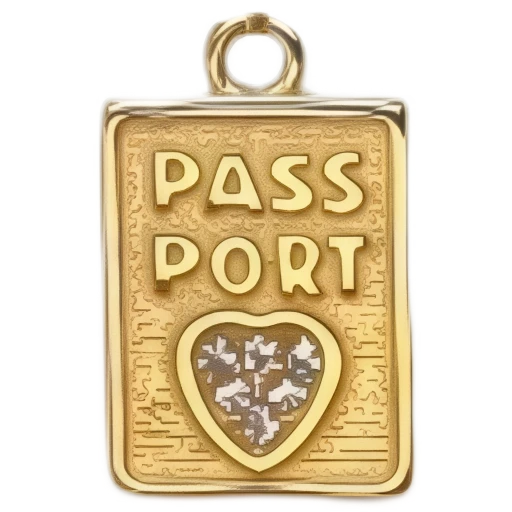 Gold CharmPendant_ 30