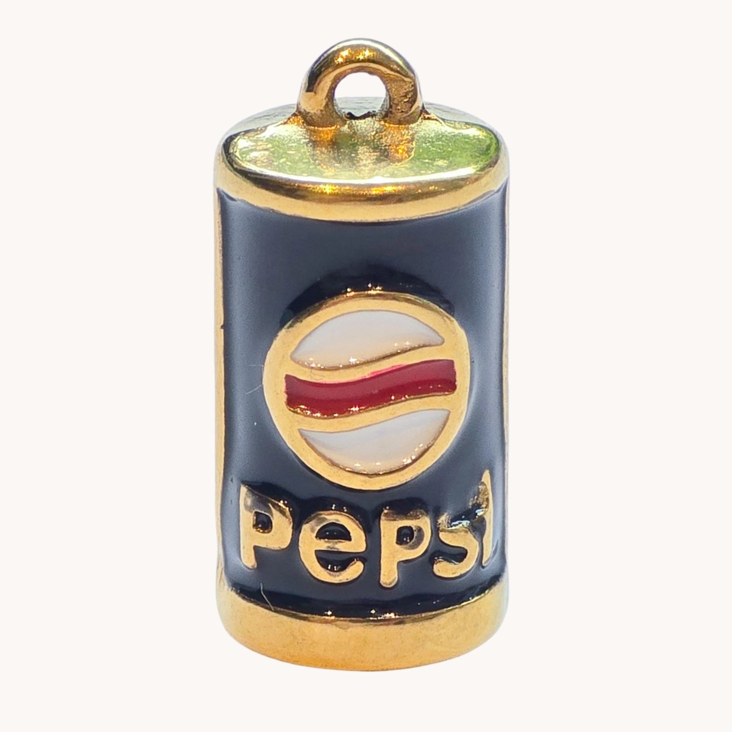 Gold Pepsi Can Charm