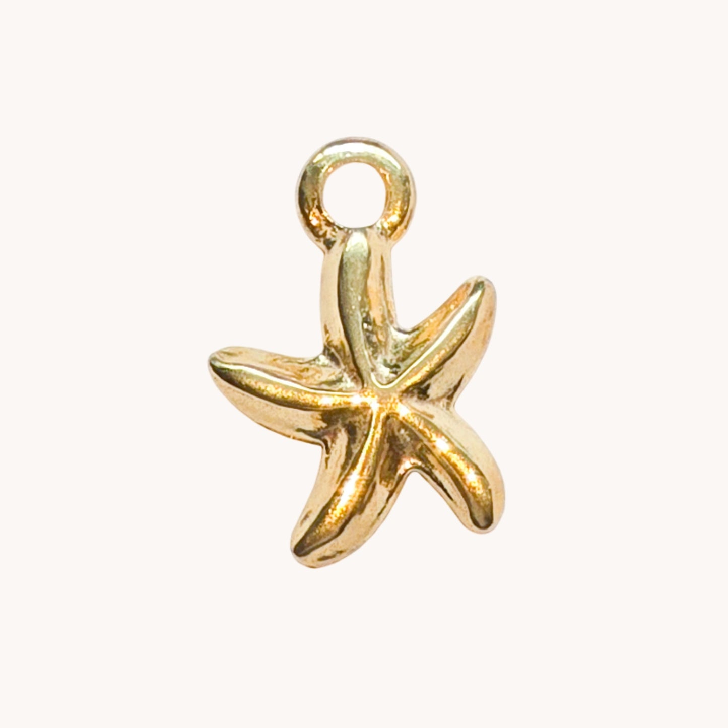 Gold Petite Starfish Charm