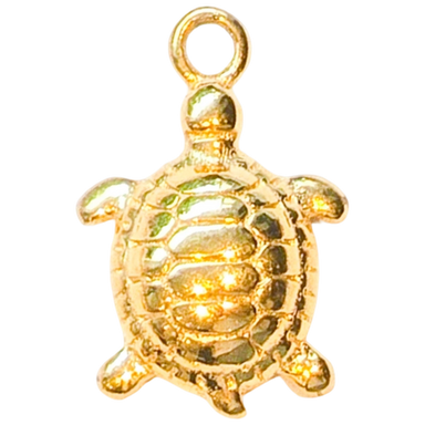 Gold Petite Turtle Charm
