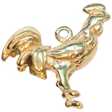 Gold Rooster Charm