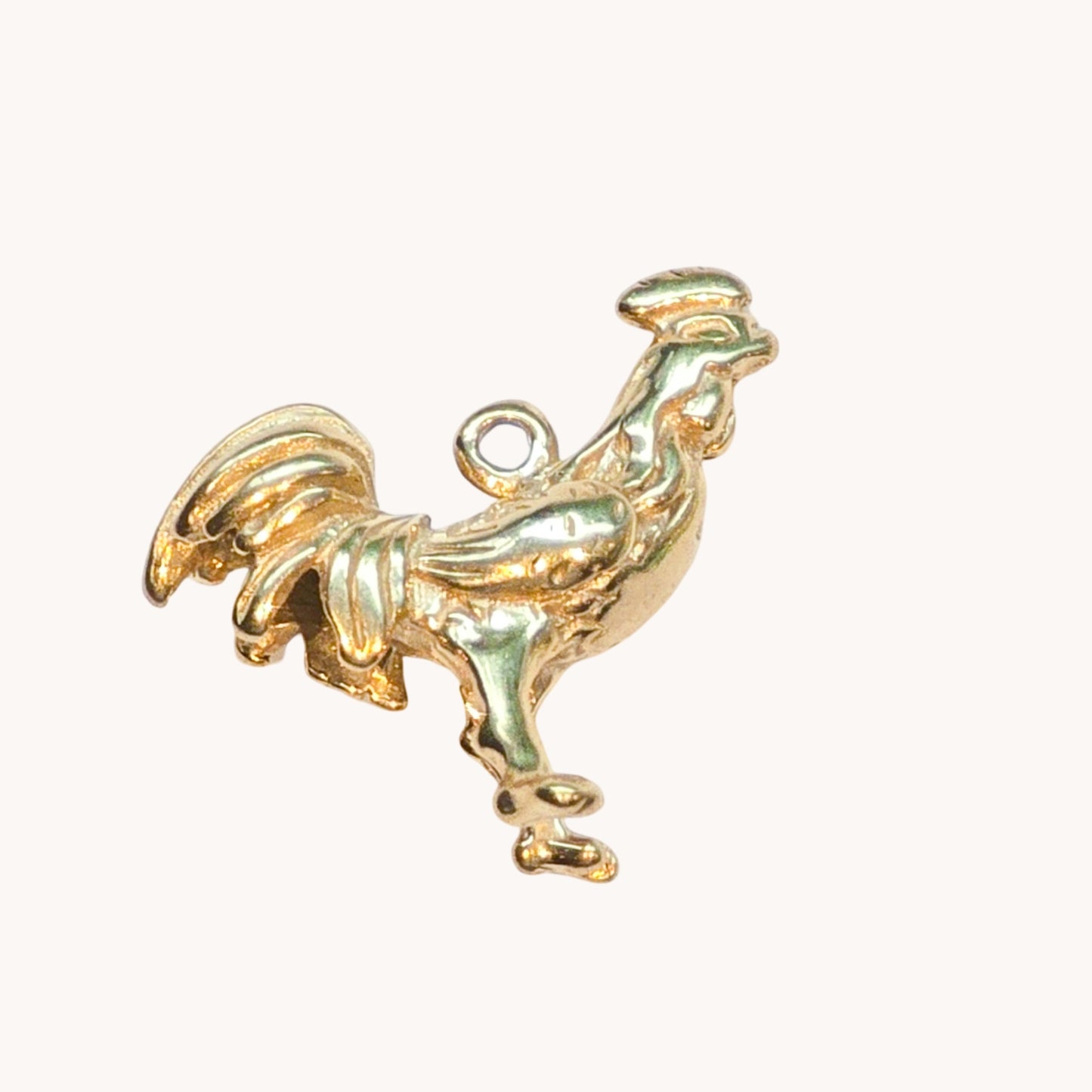 Gold Rooster Charm