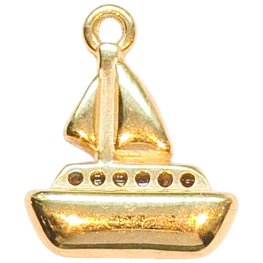 Gold Sailboat Charm