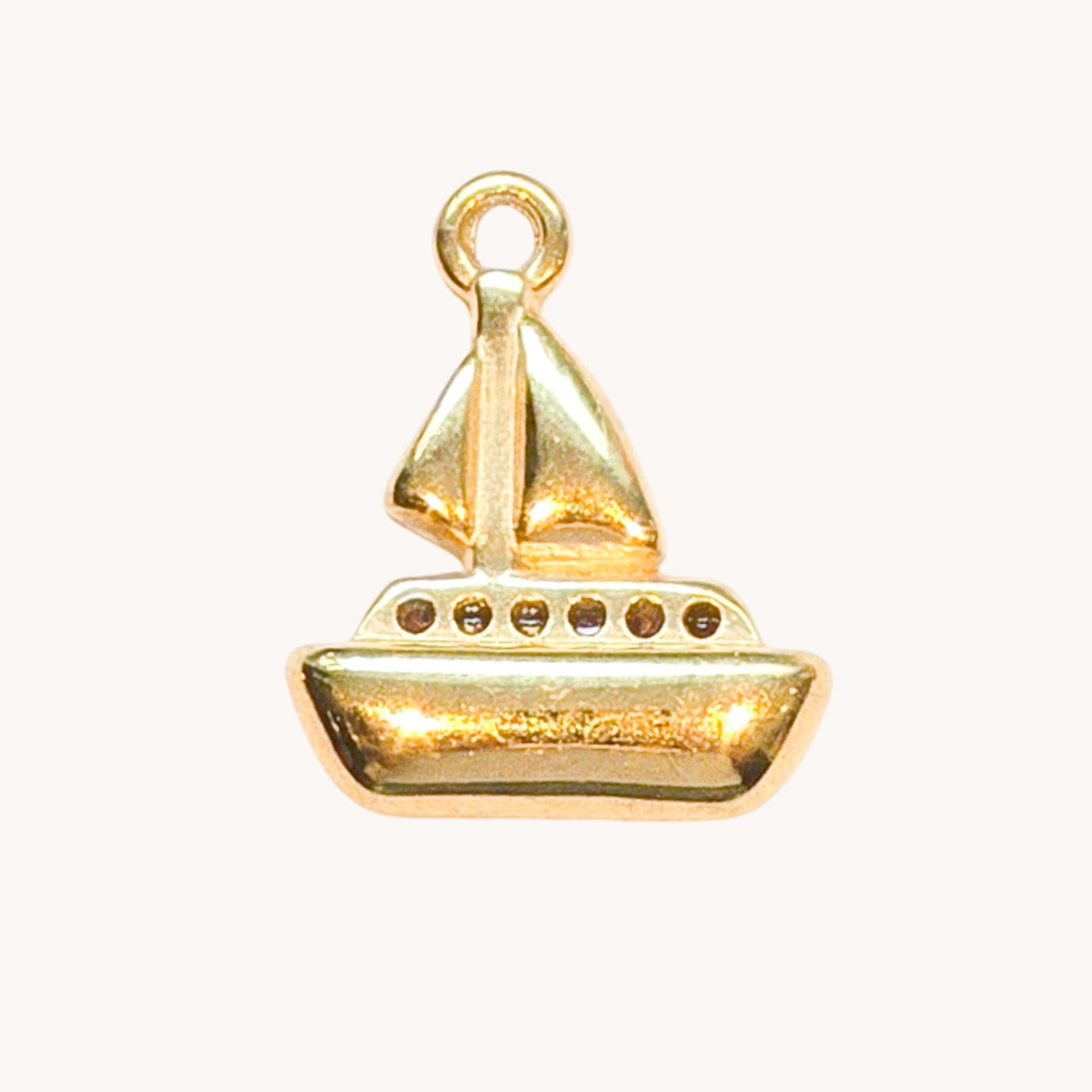 Gold Sailboat Charm