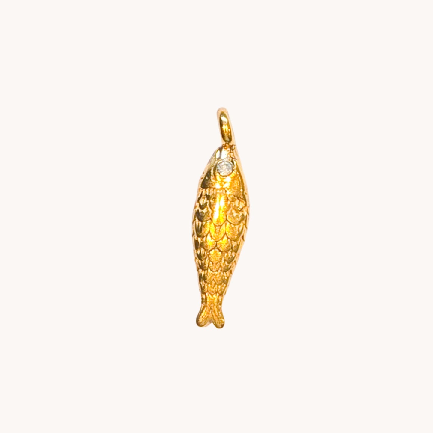 Gold Slim Fish Charm