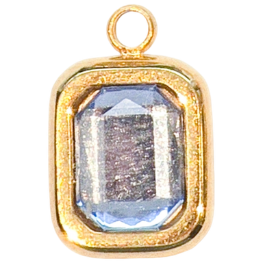 Gold Smoky Quartz Charm