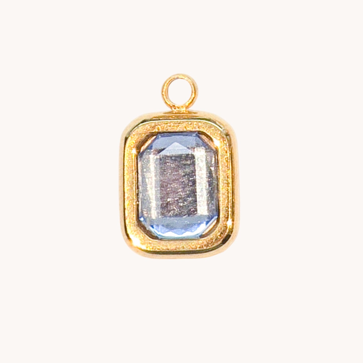 Gold Smoky Quartz Charm