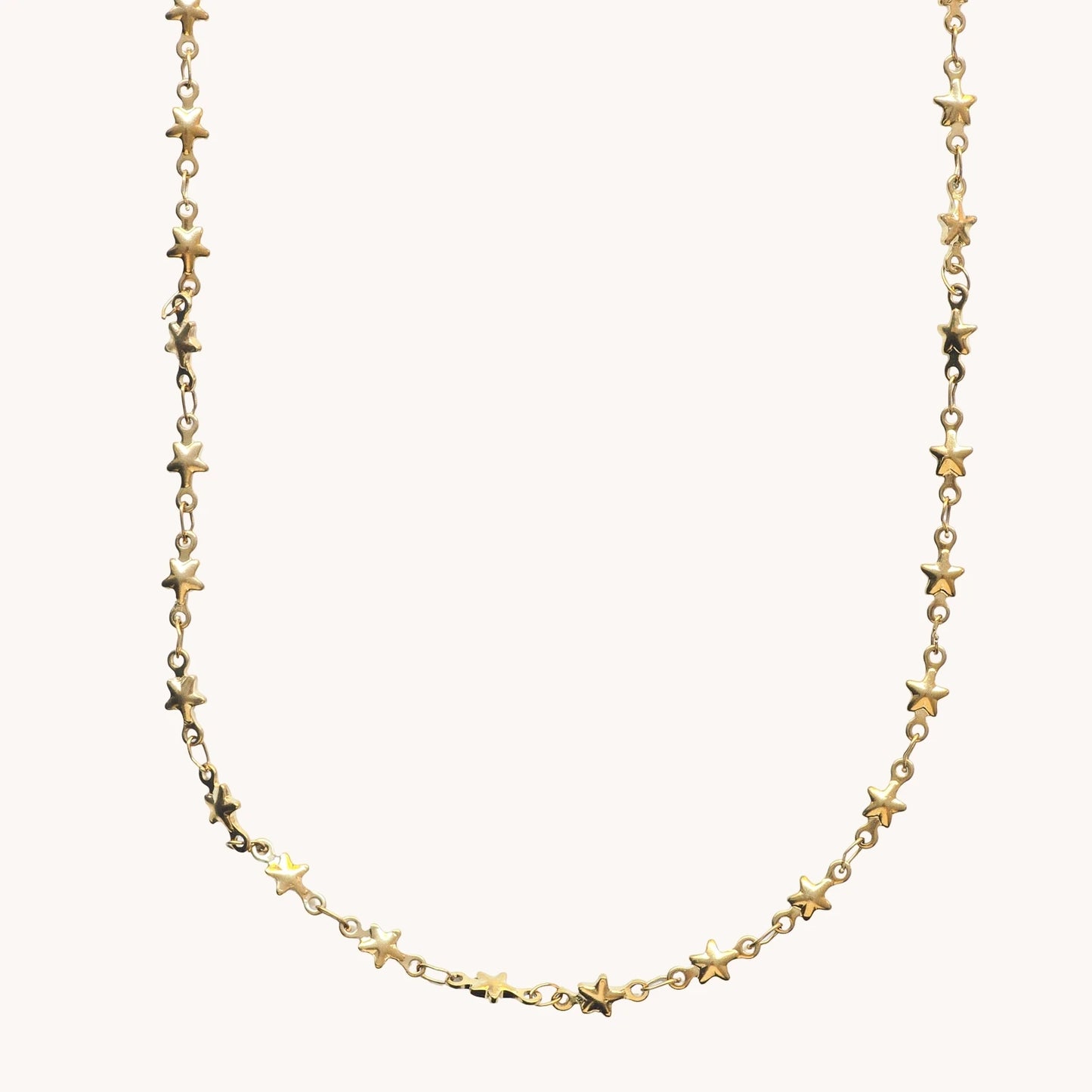 Gold Star Chain Necklace