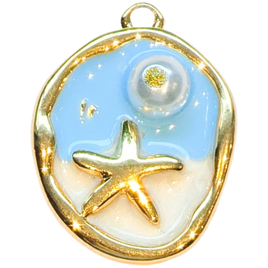 Gold Starry Beach Charm
