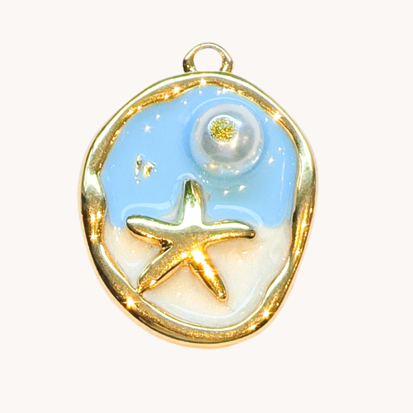 Gold Starry Beach Charm