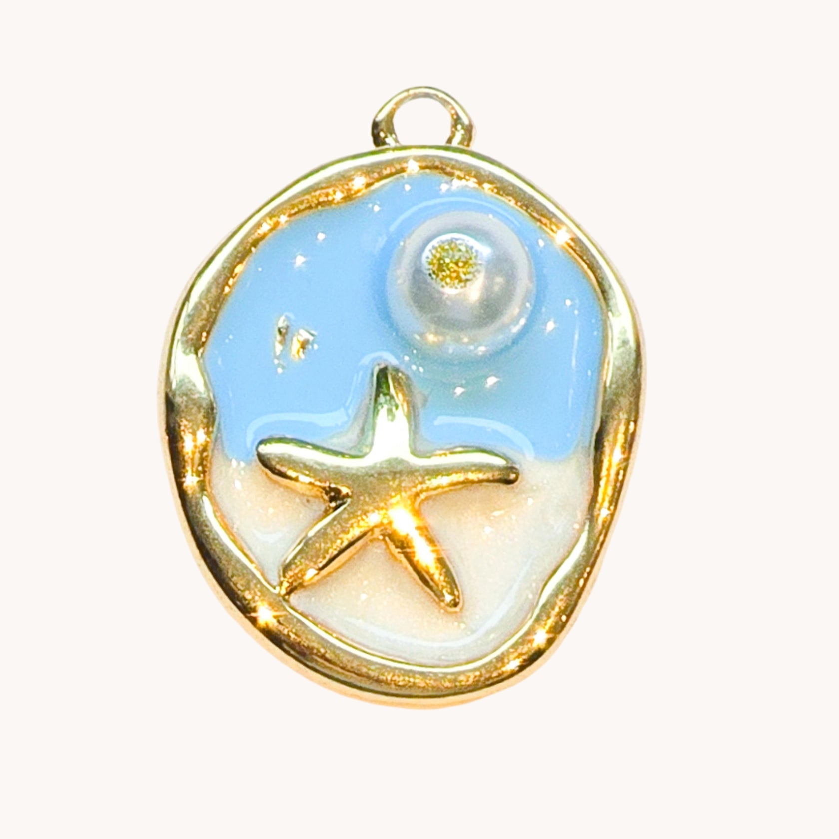 Gold Starry Beach Charm