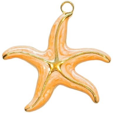 Gold Sunset Starfish Charm