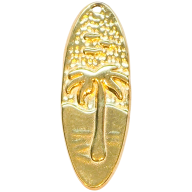 Gold Surfboard Charm