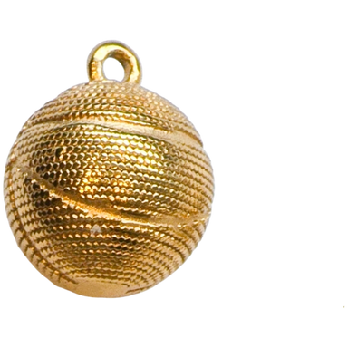 Gold Textured Ball Charm