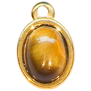Gold Tiger's Eye Oval Charm