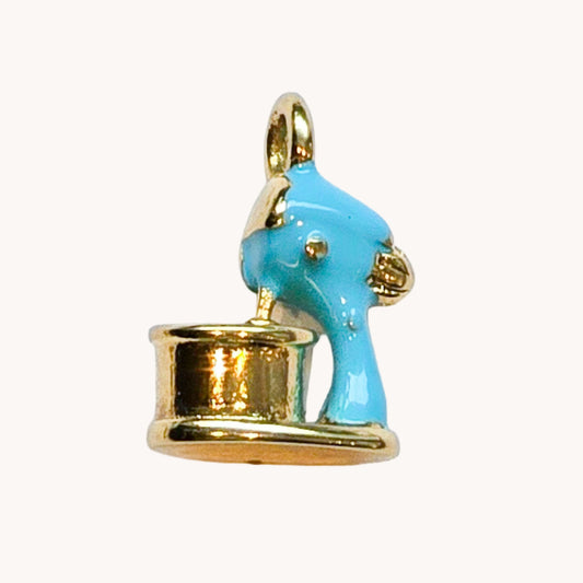 Gold Turquoise Elephant Charm