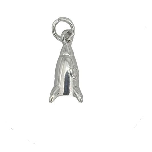 Silver Rocket Charm